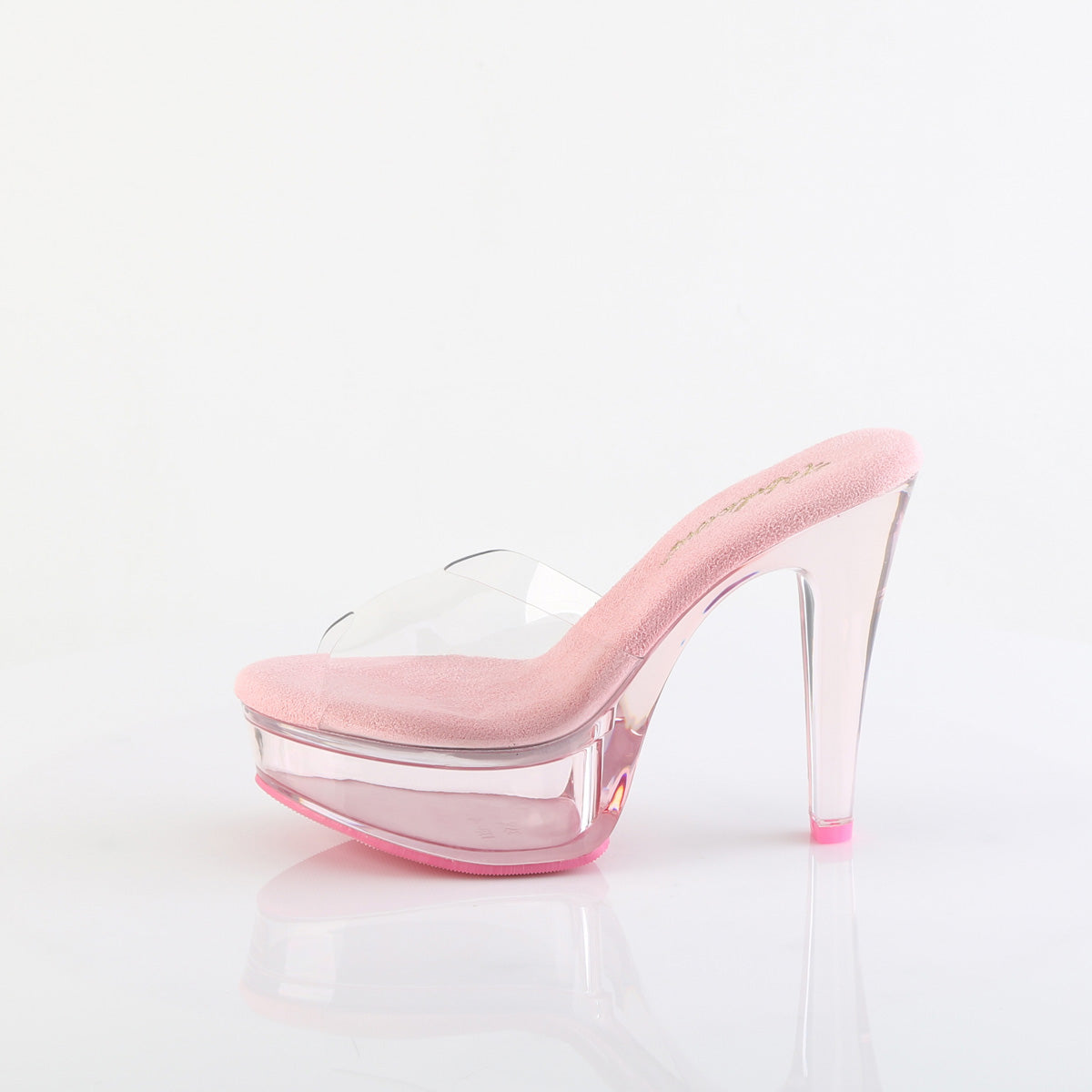 MARTINI-501 Fabulicious Clear-B Pink/B Pink Tinted Shoes (Sexy Shoes)