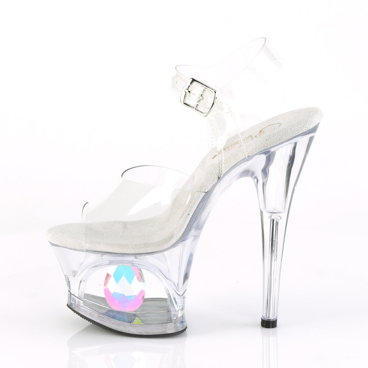 MOON-708DIA Pleaser Clear Transparent Platform Shoes (Sexy Shoes)