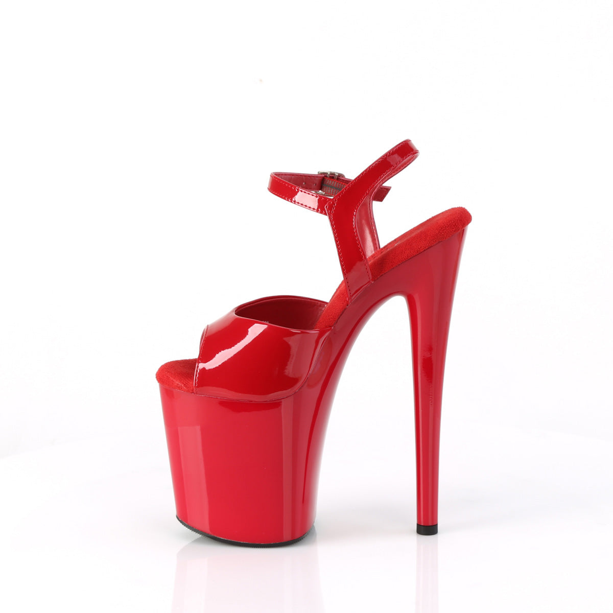 NAUGHTY-809 Pleaser Red Patent/Red Platform Shoes (Sexy Shoes)