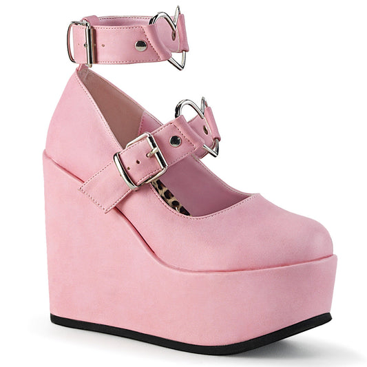 POISON-99-2 Alternative Footwear Demonia Women's Heels & Platform Shoes B. Pink Vegan Leather