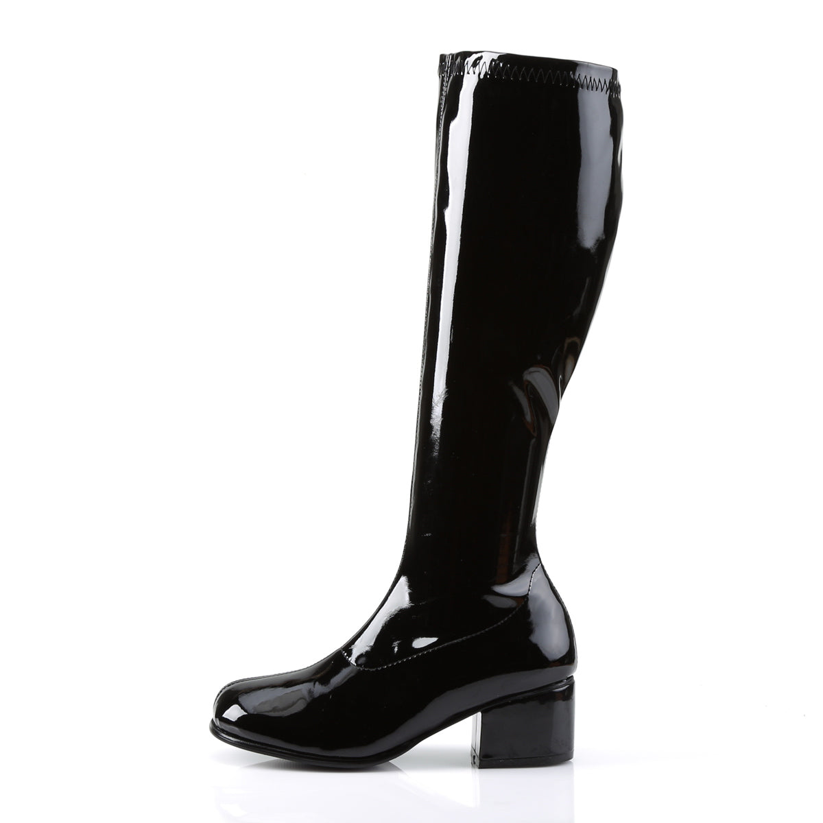 RETRO-300 Funtasma Black Stretch Patent Women's Boots (Sexy Shoes)