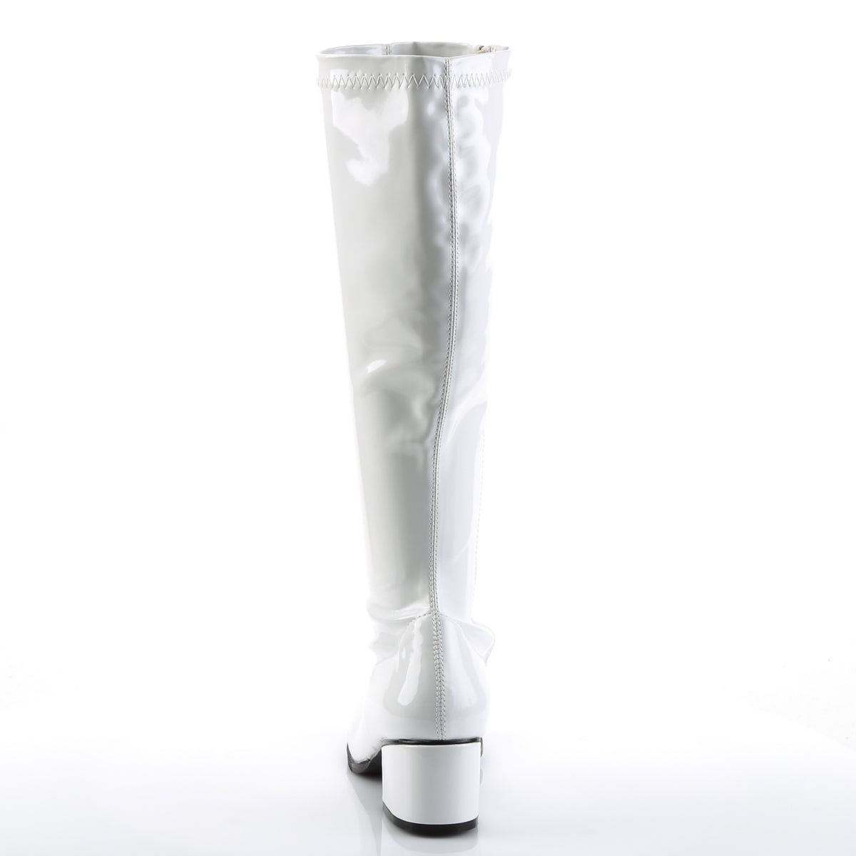 RETRO-300 Funtasma White Stretch Patent Women's Boots (Sexy Shoes)