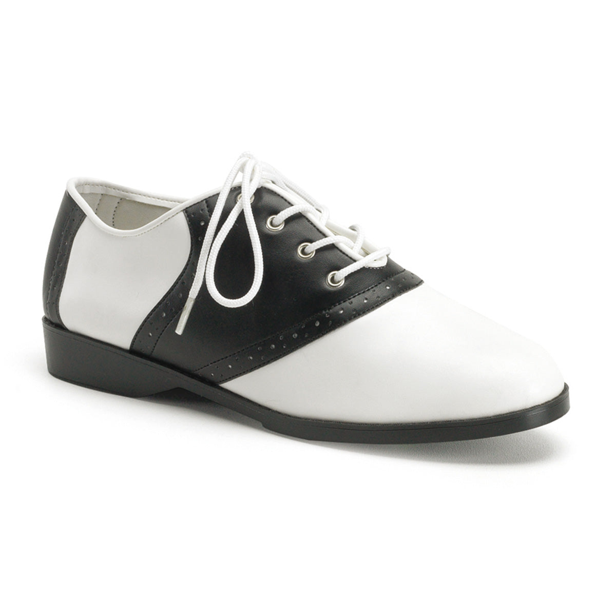 SADDLE-50 Fancy Dress Costume Funtasma Women's Shoes Blk-Wht Pu