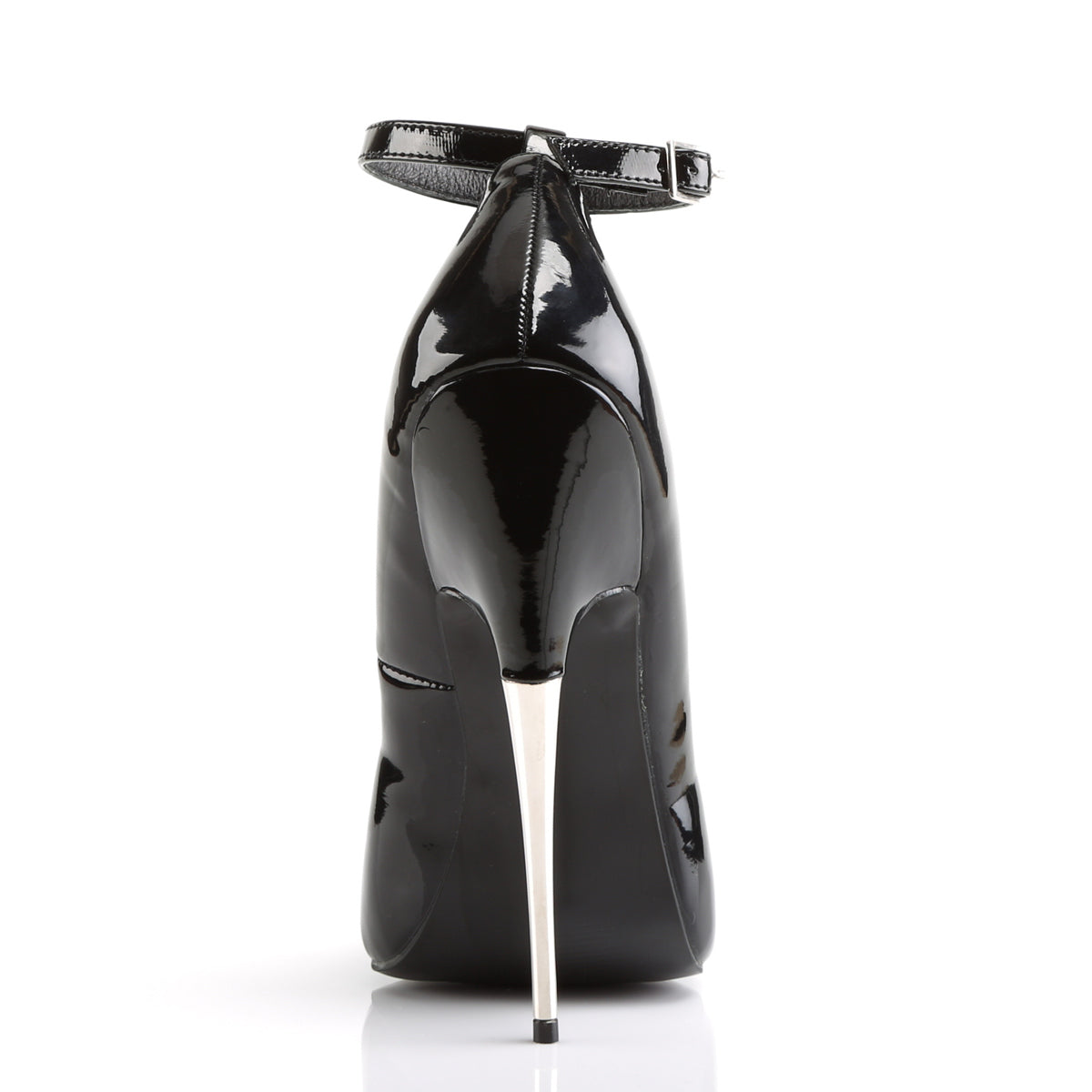 SCREAM-12 Devious Black Patent Single Soles (Sexy Shoes)