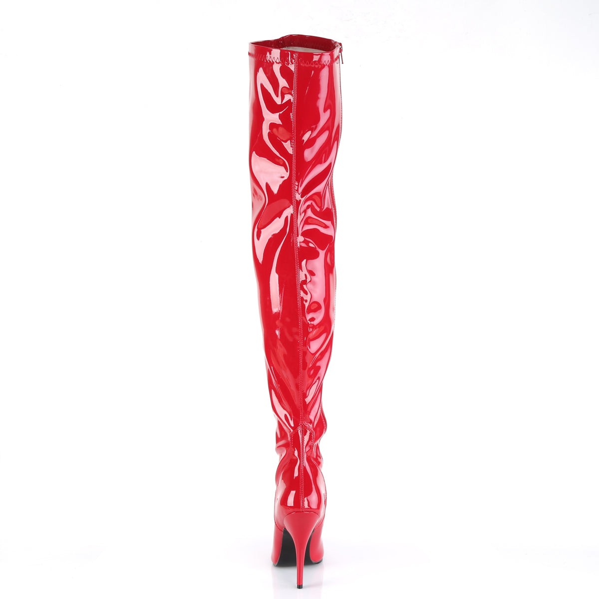 SEDUCE-3000 Pleaser Red Stretch Patent Single Sole Shoes (Sexy Shoes)