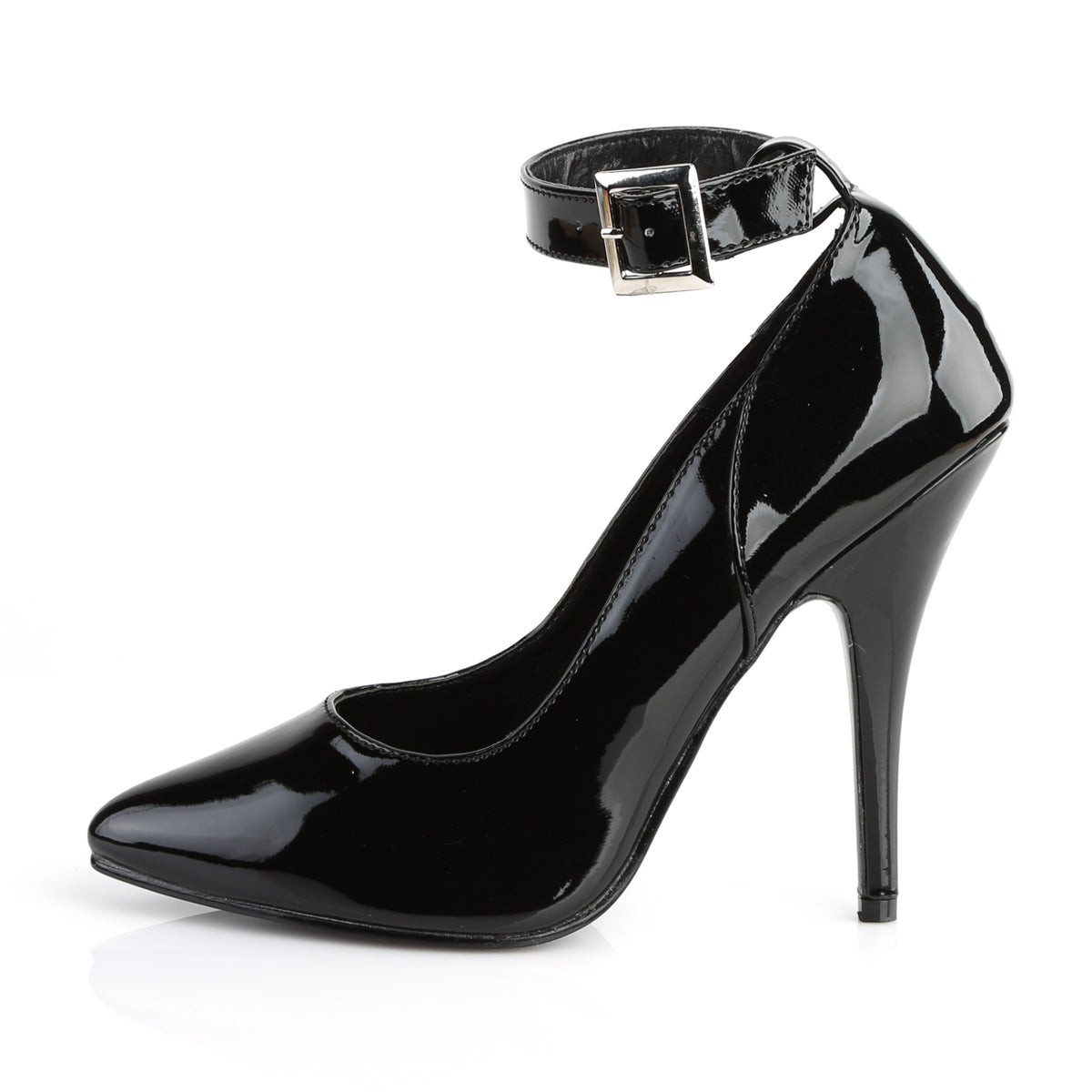 SEDUCE-431 Pleaser Black Patent Single Sole Shoes (Sexy Shoes)