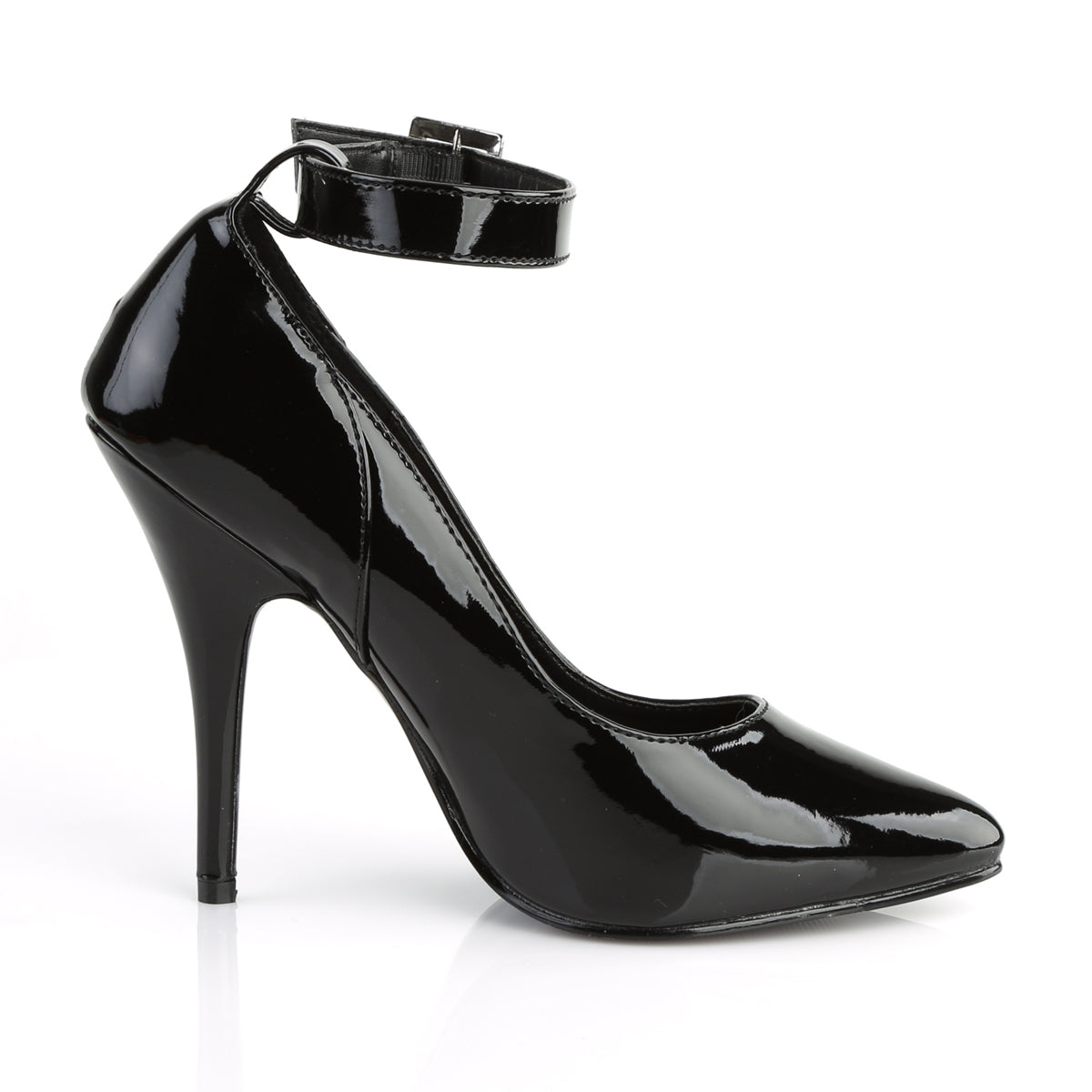 SEDUCE-431 Pleaser Black Patent Single Sole Shoes (Sexy Shoes)