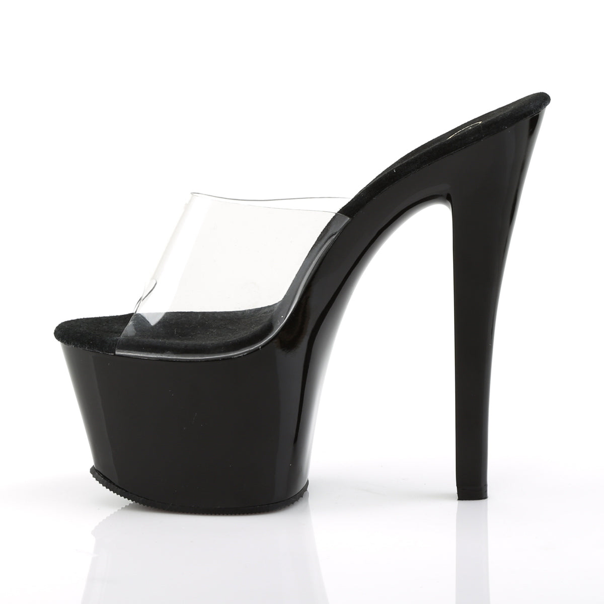 SKY-301 Pleaser Clear/Black Platform Shoes (Sexy Shoes)