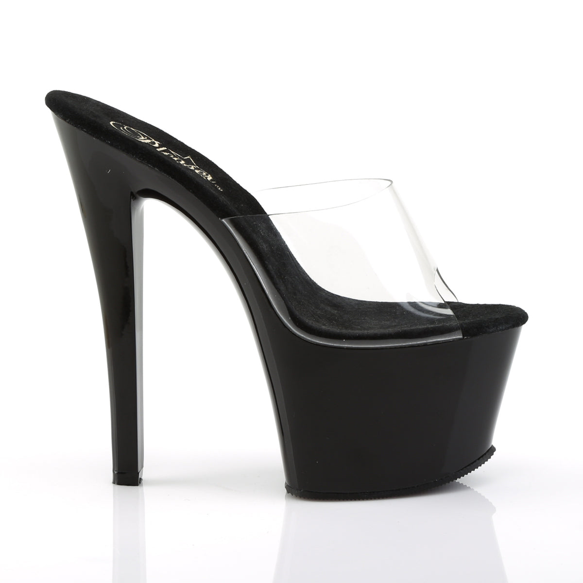 SKY-301 Pleaser Clear/Black Platform Shoes (Sexy Shoes)