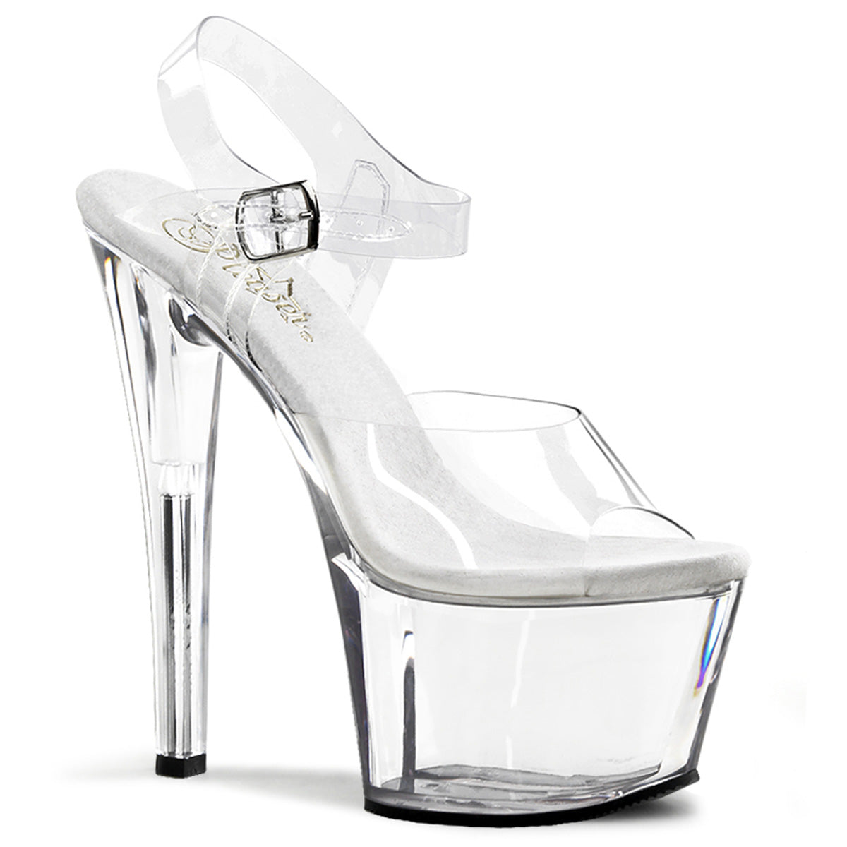 SKY-308 Strippers Heels Pleaser Platforms (Exotic Dancing) Clr/Clr