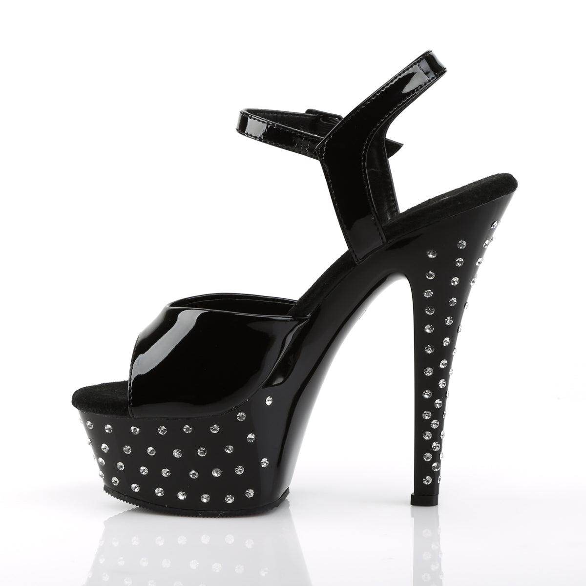 STARDUST-609 Pleaser Black Patent Platform Shoes (Sexy Shoes)