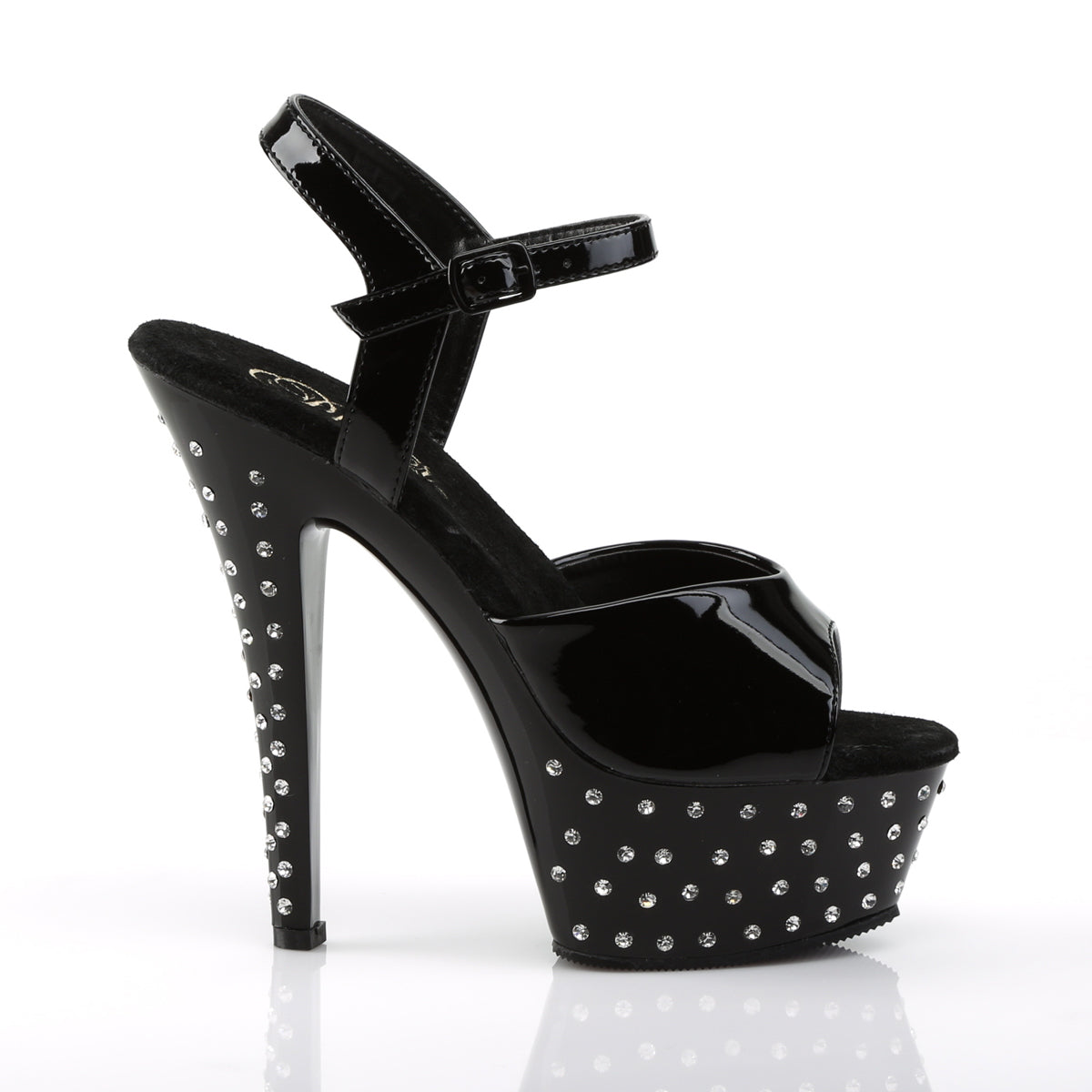 STARDUST-609 Pleaser Black Patent Platform Shoes (Sexy Shoes)