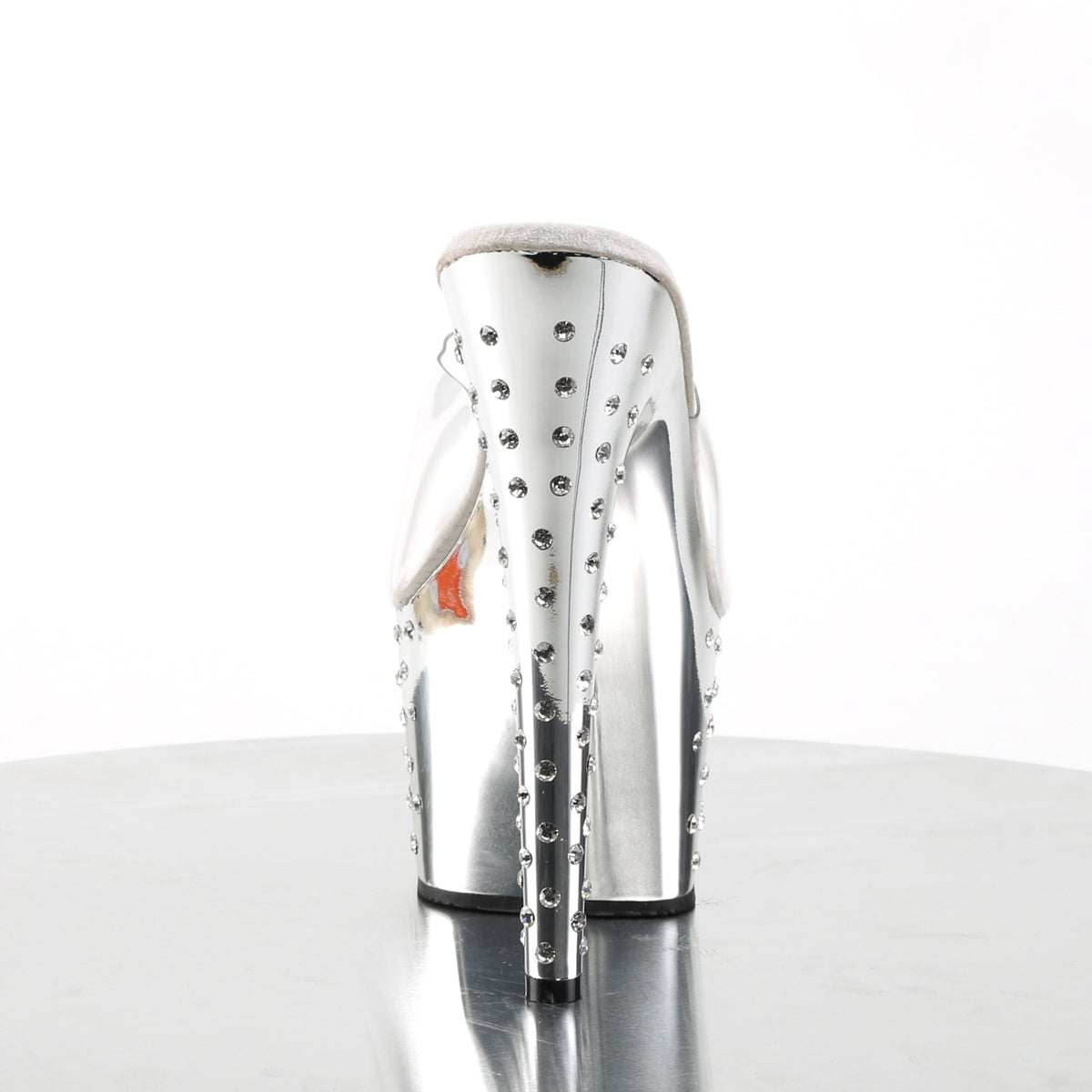 STARDUST-701 Pleaser Clear/Silver Chrome Platform Shoes (Sexy Shoes)