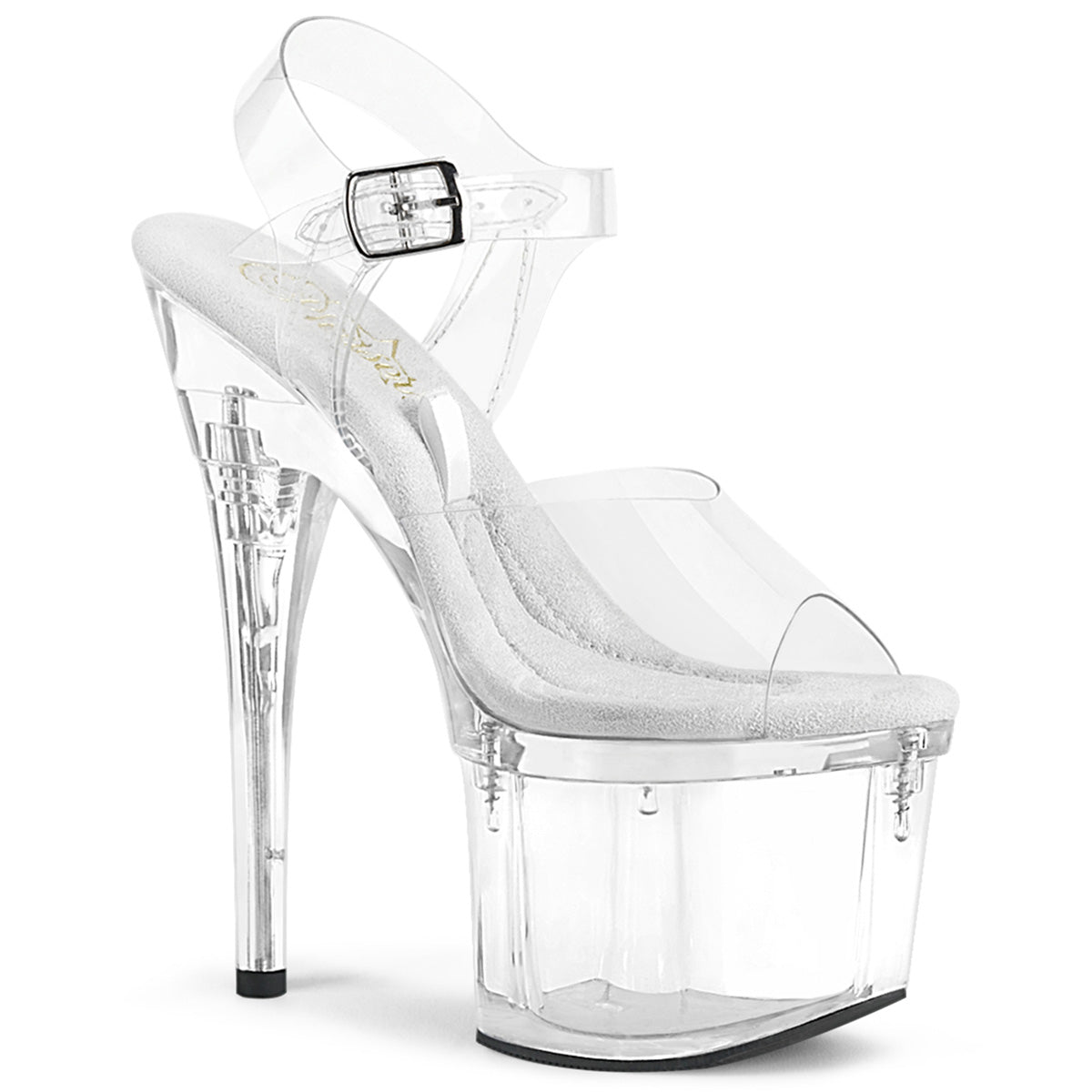 TREASURE-708EST Pleaser Clear Transparent Platform Shoes (Sexy Shoes)