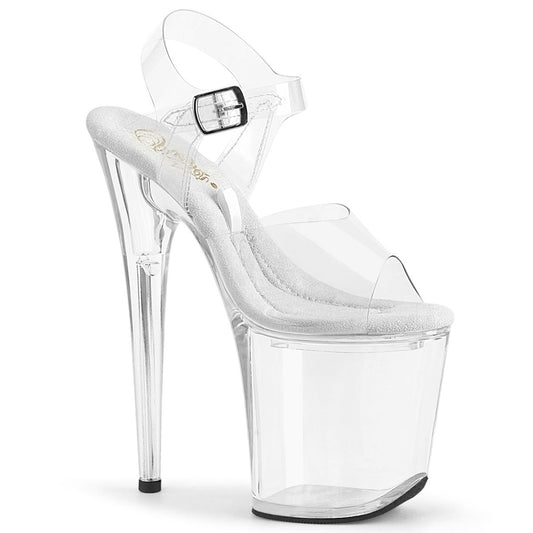 TREASURE-808FLA Pleaser Clear Transparent Platform Shoes (Sexy Shoes)