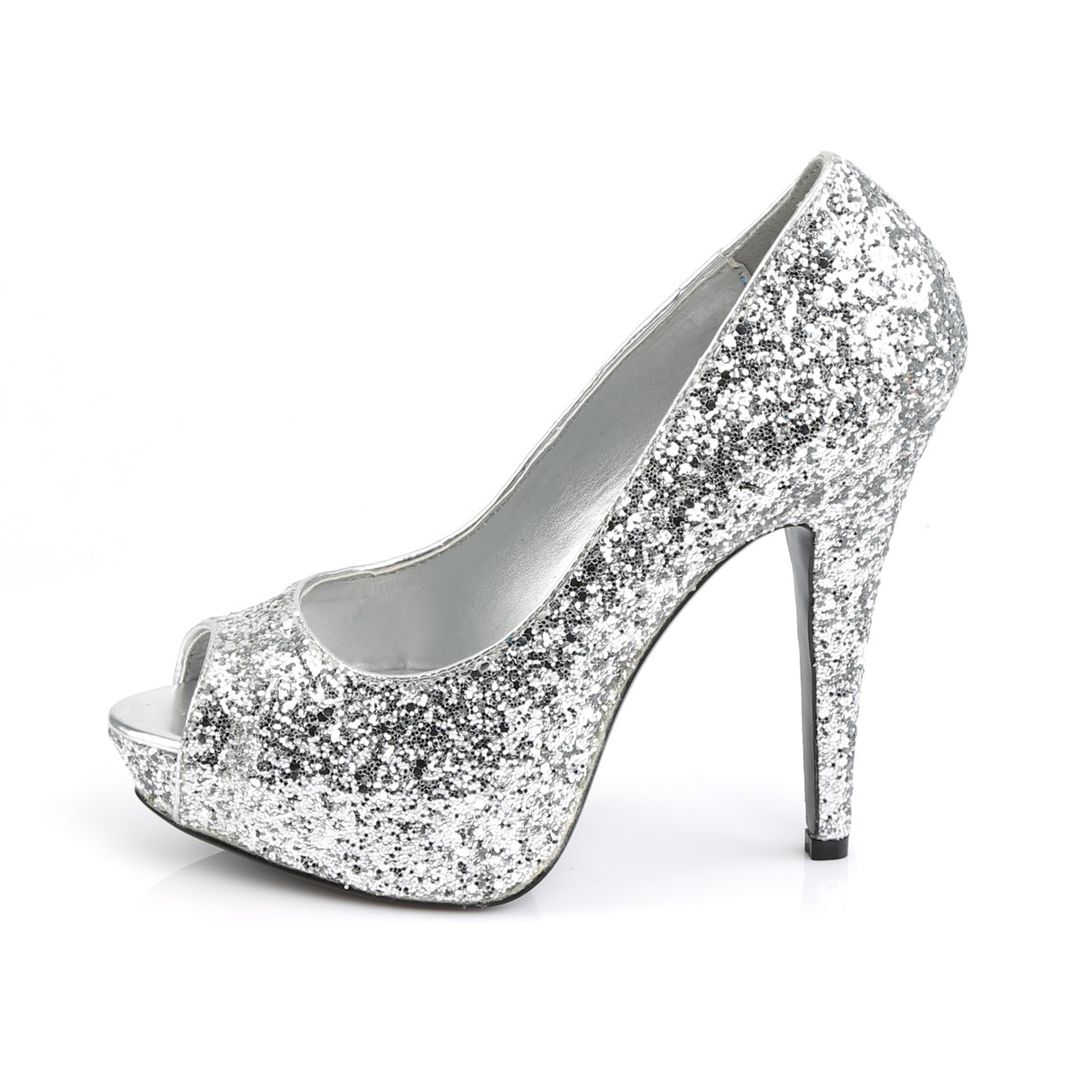 TWINKLE-18G Fabulicious Silver Glitter Shoes (Sexy Shoes)