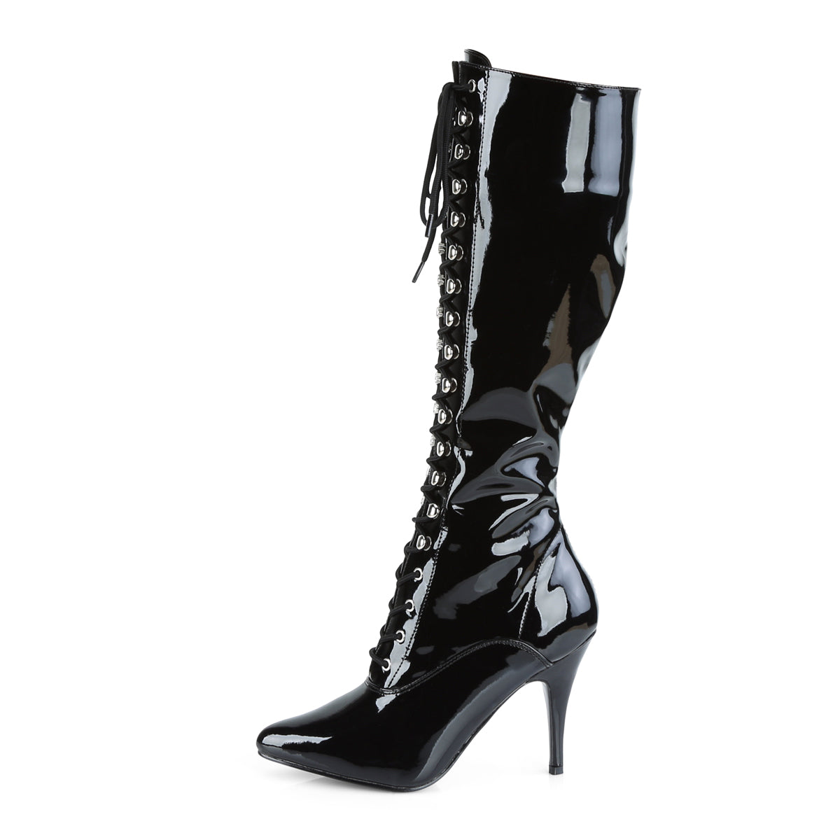 VANITY-2020 Pleaser Black Patent Single Sole Shoes (Sexy Shoes)