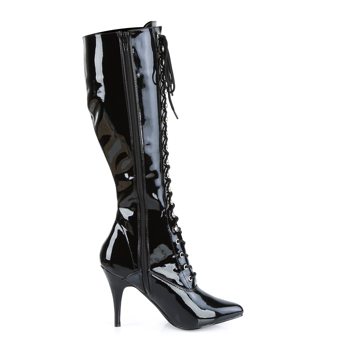 VANITY-2020 Pleaser Black Patent Single Sole Shoes (Sexy Shoes)