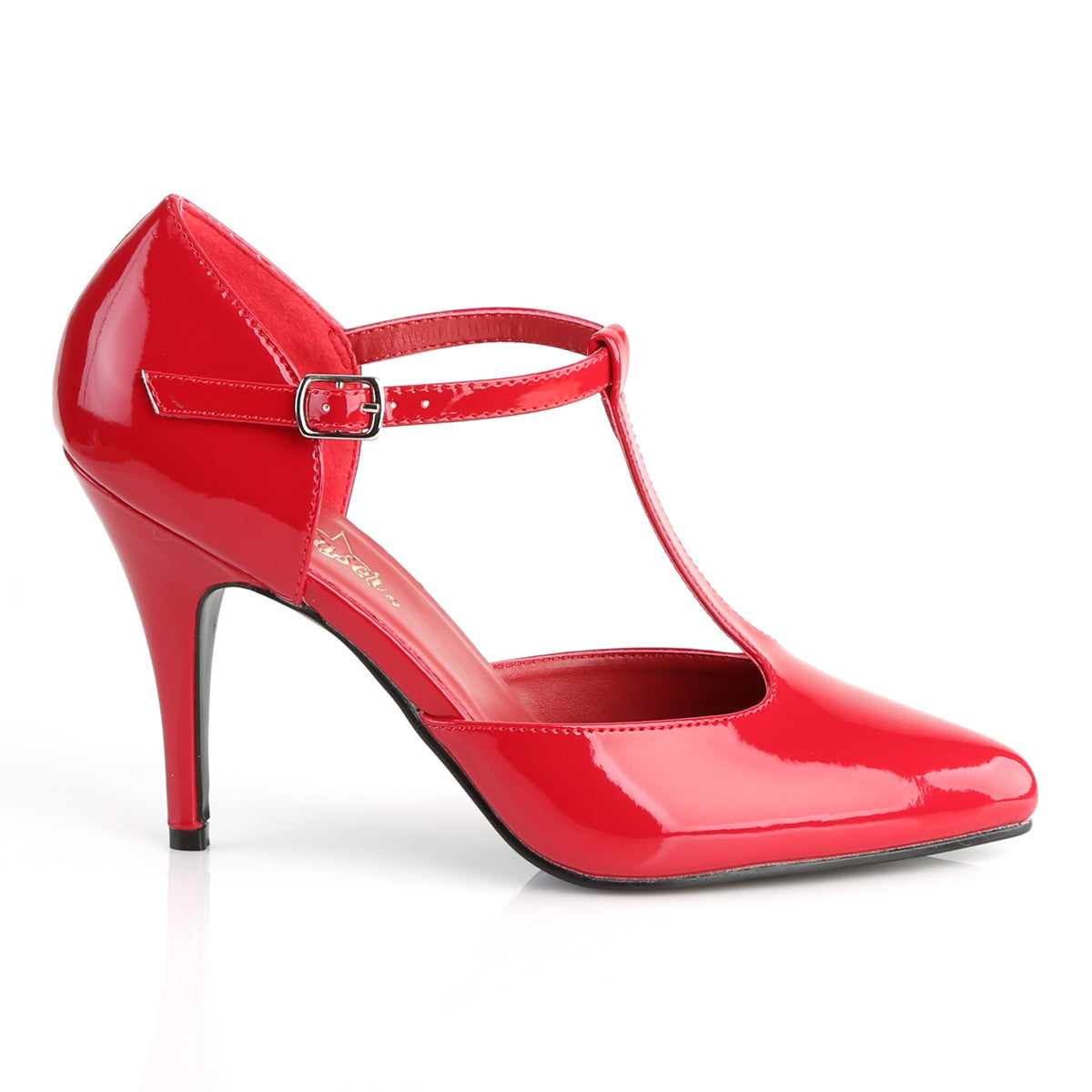 VANITY-415 Pleaser Red Patent Single Sole Shoes (Sexy Shoes)