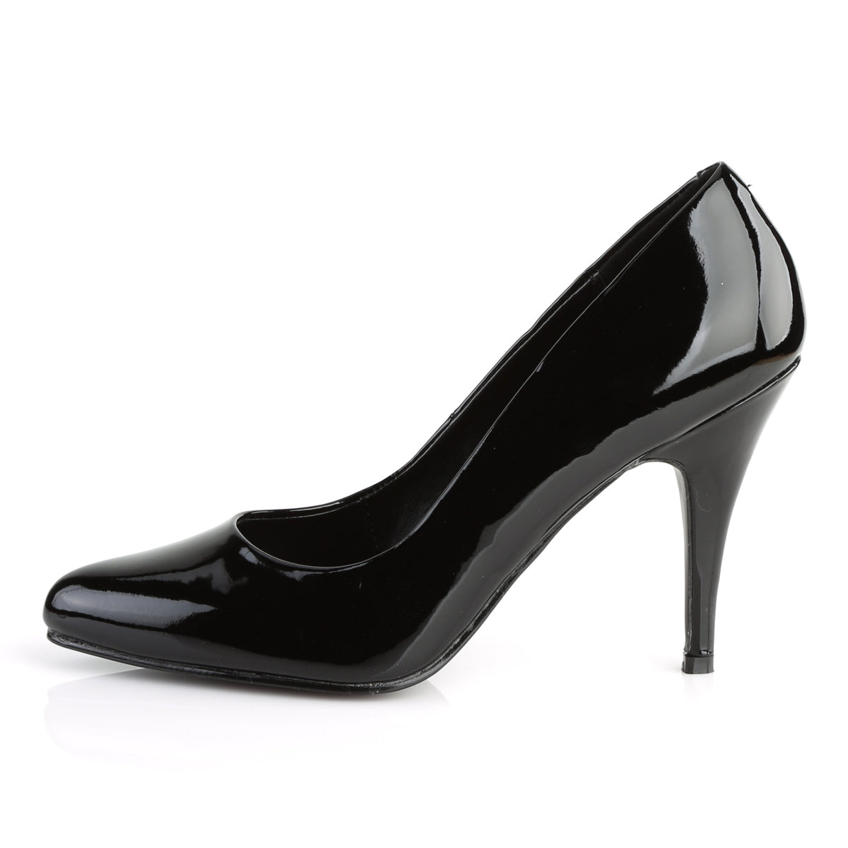 VANITY-420 Pleaser Black Patent Single Sole Shoes (Sexy Shoes)