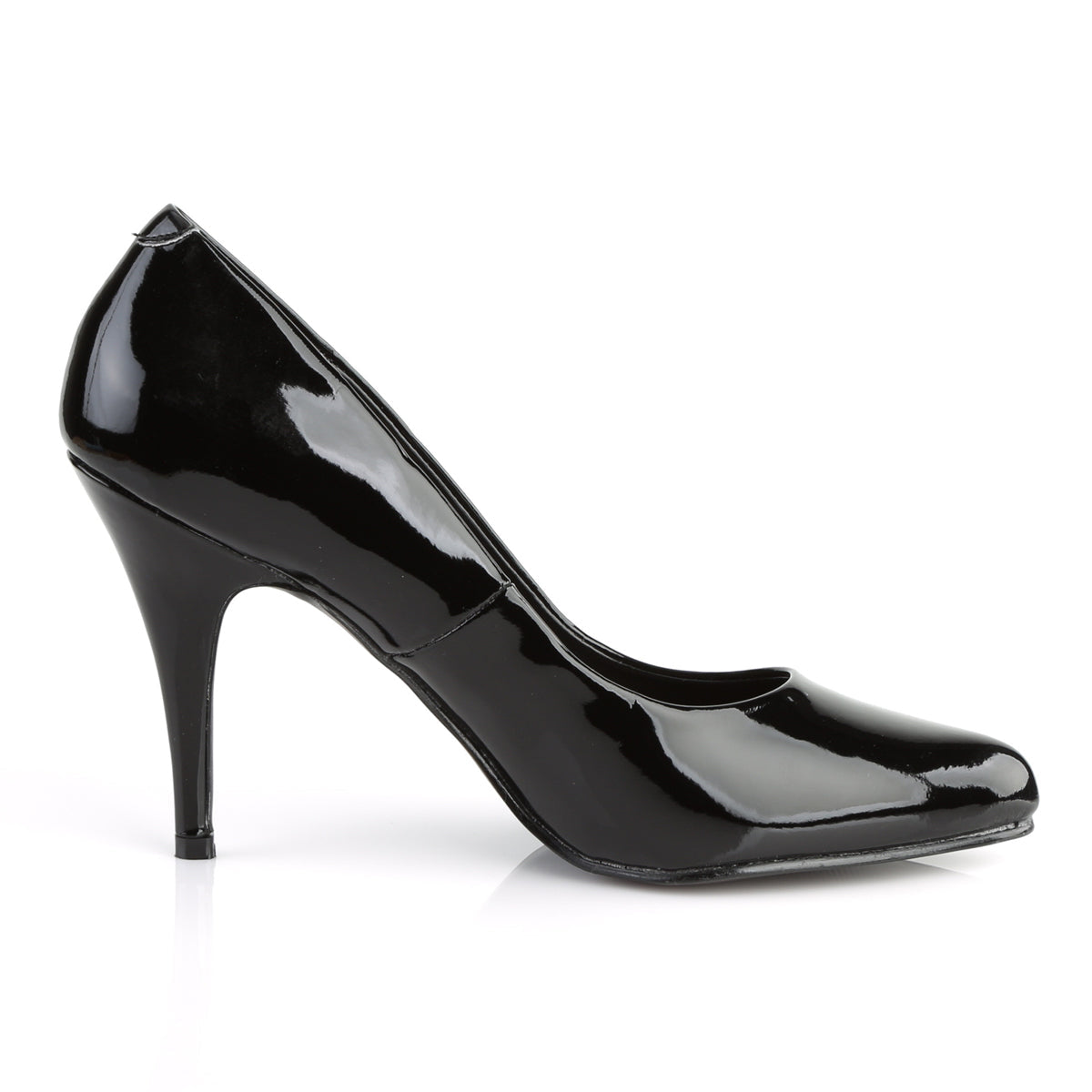 VANITY-420 Pleaser Black Patent Single Sole Shoes (Sexy Shoes)