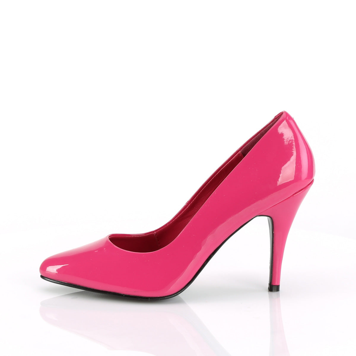 VANITY-420 Pleaser H Pink Patent Single Sole Shoes (Sexy Shoes)