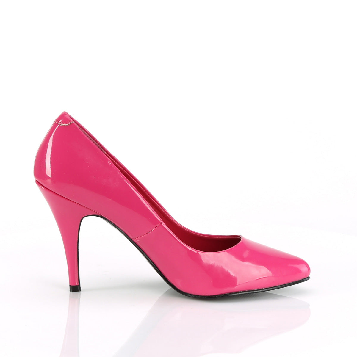 VANITY-420 Pleaser H Pink Patent Single Sole Shoes (Sexy Shoes)