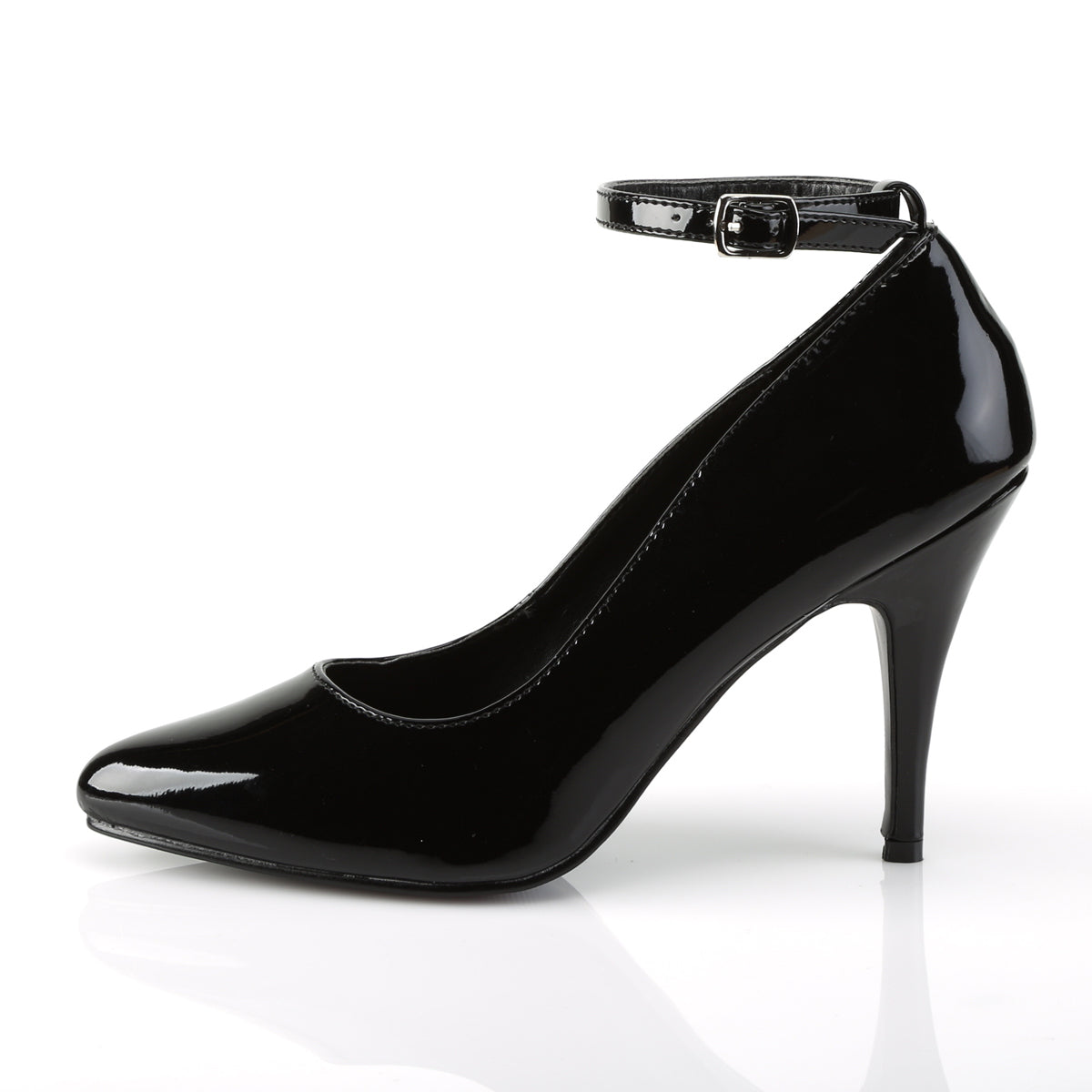 VANITY-431 Pleaser Black Patent Single Sole Shoes (Sexy Shoes)