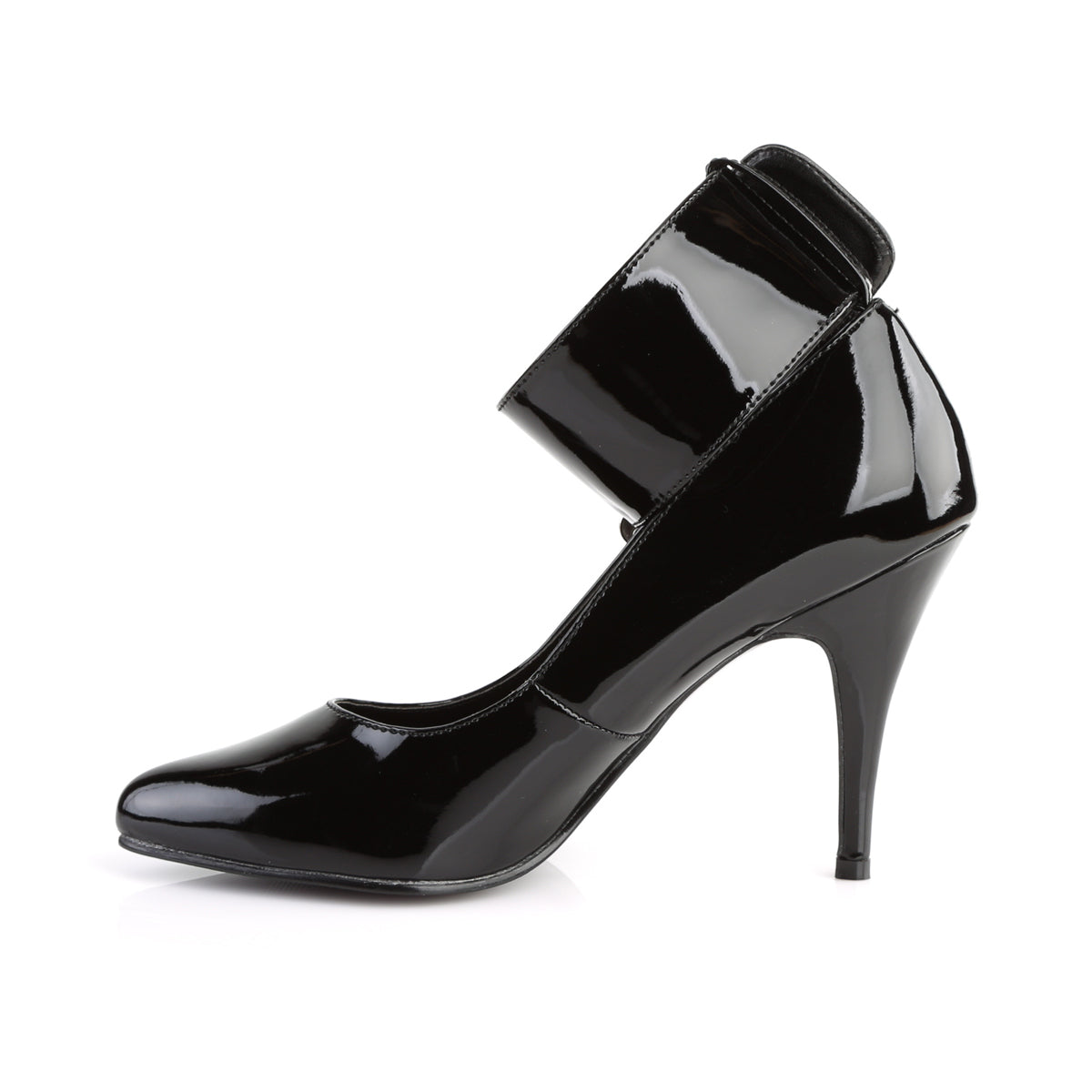 VANITY-434 Pleaser Black Patent Single Sole Shoes (Sexy Shoes)