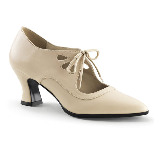 VICTORIAN-03 Fancy Dress Costume Funtasma Women's Shoes Cream Pu