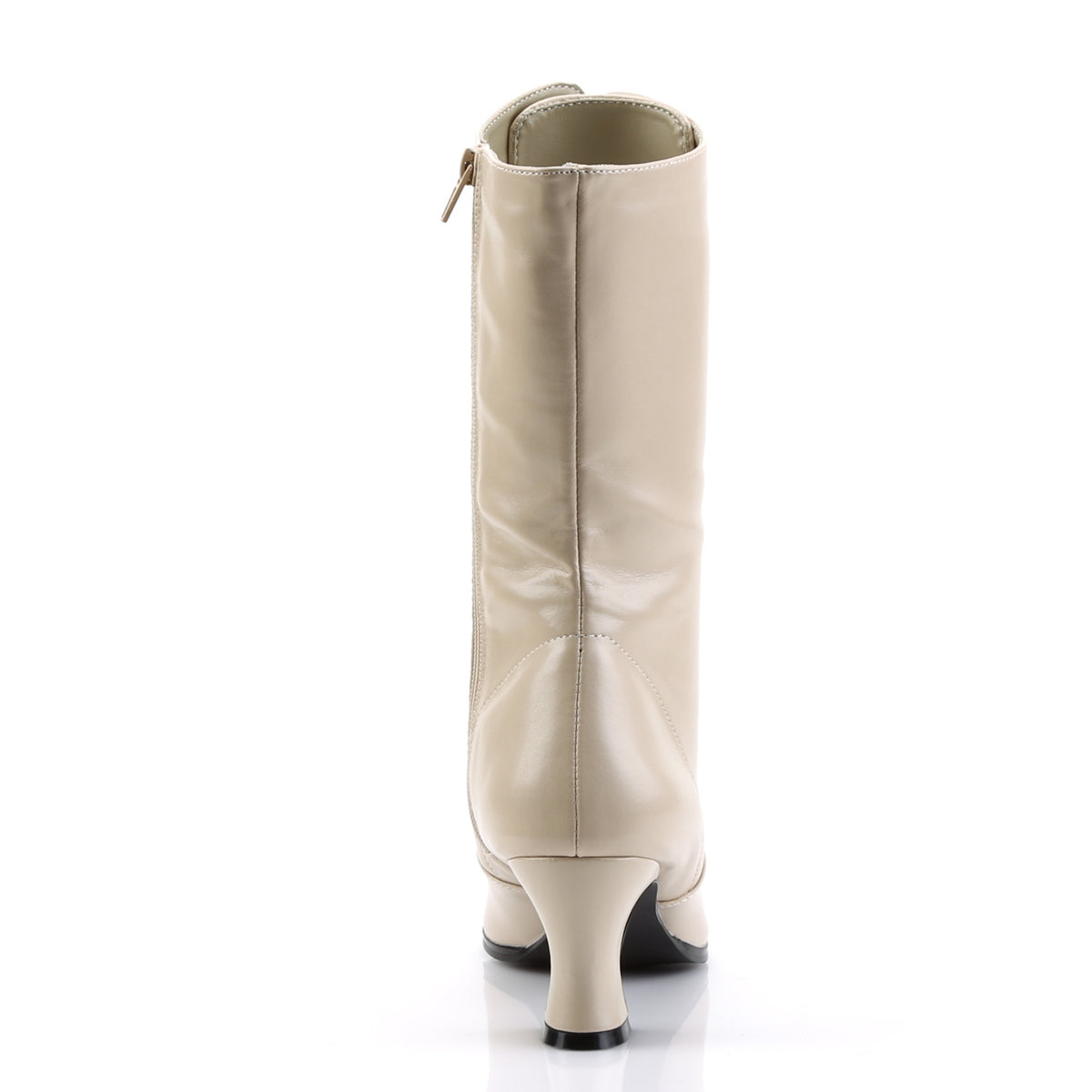 VICTORIAN-120 Funtasma Cream Pu Women's Boots (Fancy Dress Costume Boots)