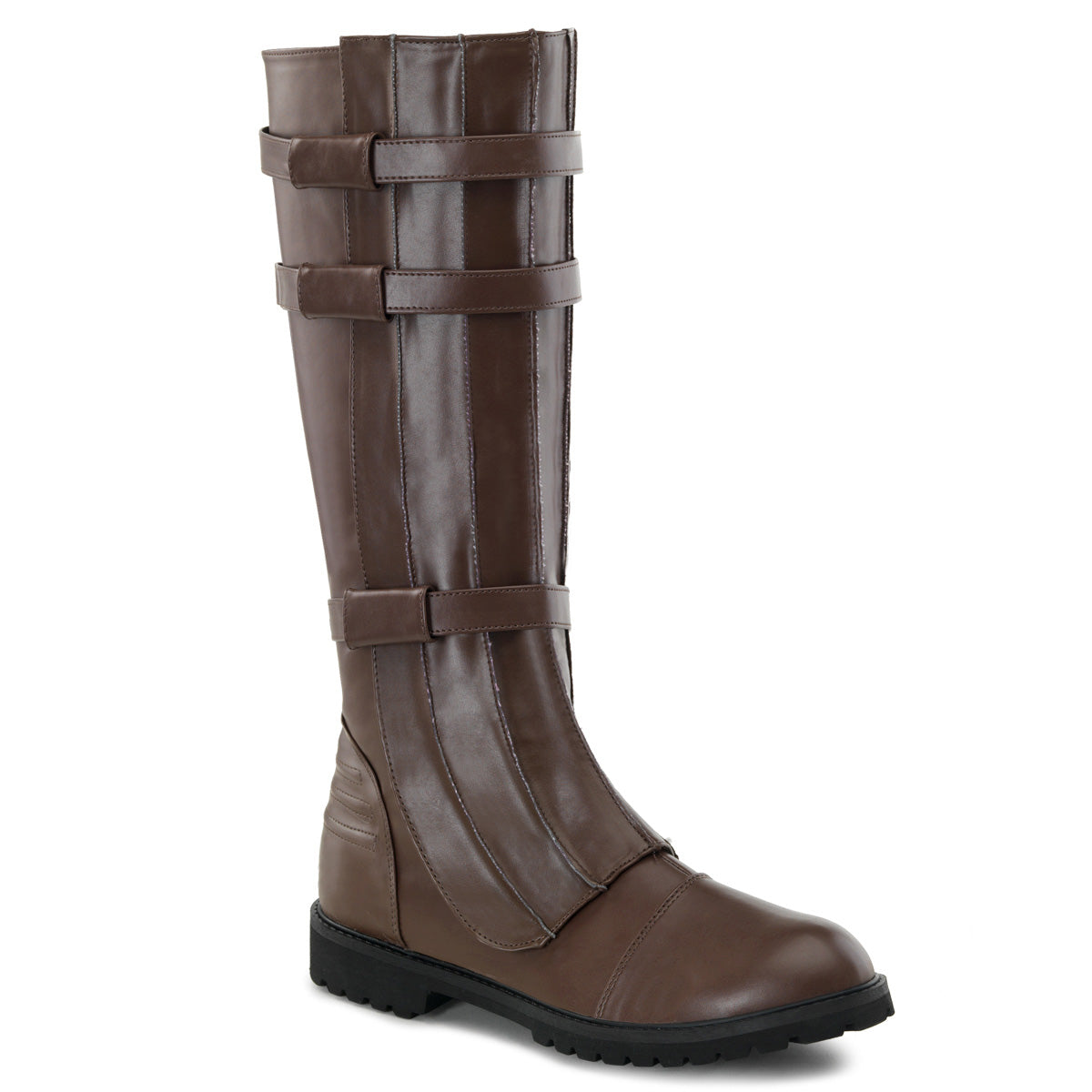 WALKER-130 Fancy Dress Costume Funtasma Men's Boots Brown Pu