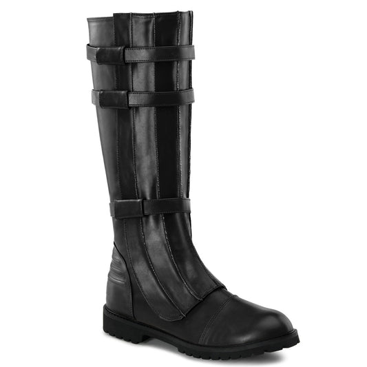 WALKER-130 Fancy Dress Costume Funtasma Men's Boots Blk Pu