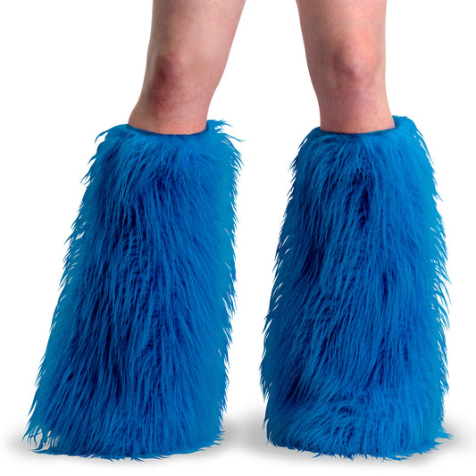 YETI-08 Alternative Footwear Demonia Clothing Blue Faux Fur