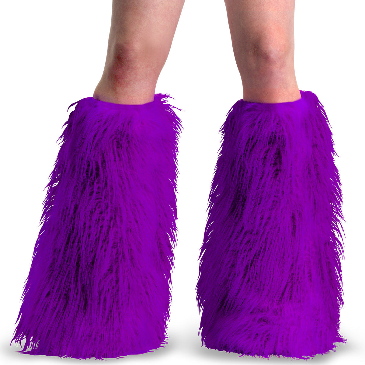 YETI-08 Alternative Footwear Demonia Clothing Purple Faux Fur