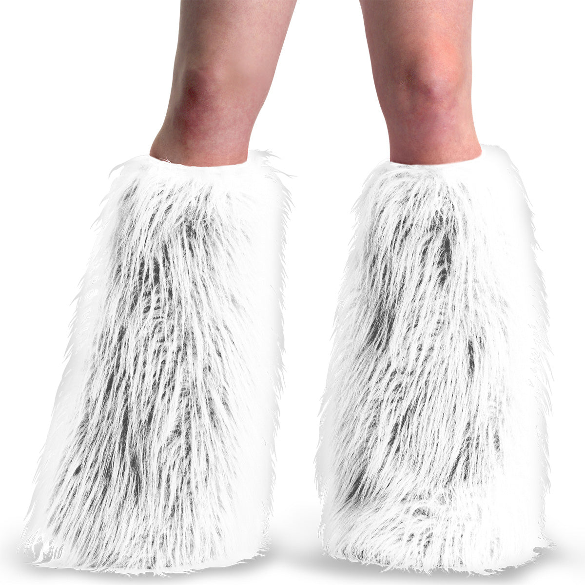 YETI-08 Alternative Footwear Demonia Clothing Wht Faux Fur